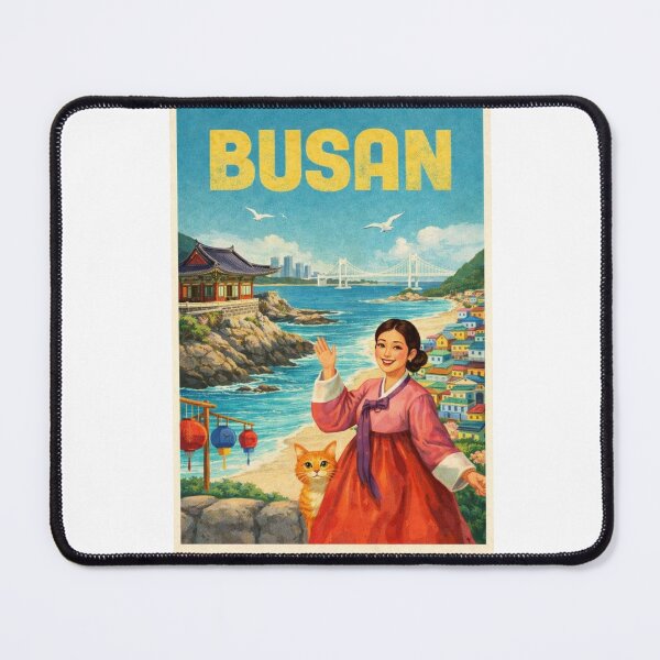 Item preview, Busan Coastline with Gwangan Bridge and Haeundae Beach Along the Korea Strait in South Korea designed and sold by Aryabek.