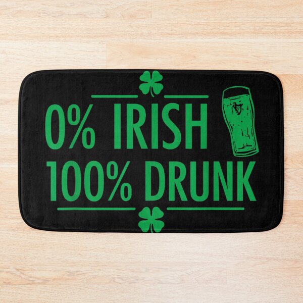 Item preview, 0 Percent Irish 100 Percent Drunk Funny St Patricks Day Drinking Shirt designed and sold by River Silva.