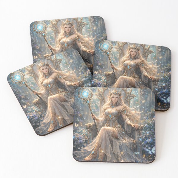 Item preview, Elven Queen Throne – Mystical Elf Fantasy Artwork designed and sold by DrizzyV.