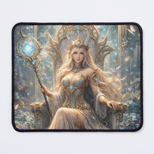 Item preview, Elven Queen Throne – Mystical Elf Fantasy Artwork designed and sold by DrizzyV.