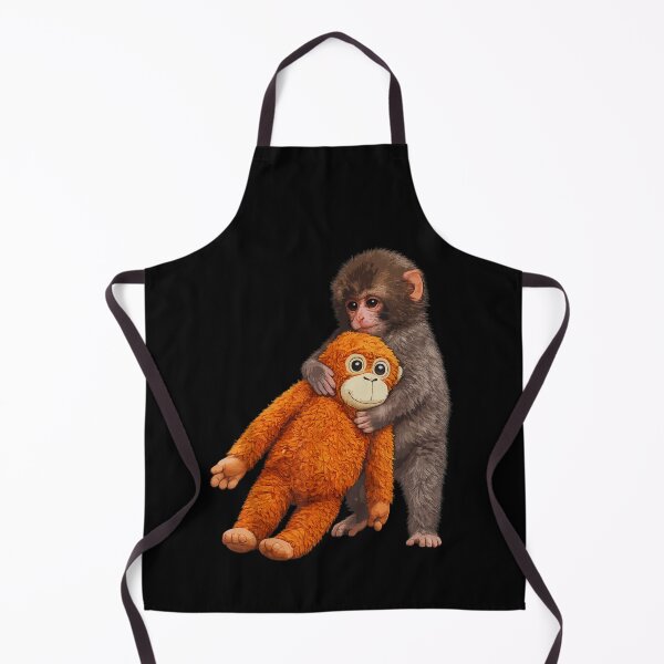 Item preview, Cute Baby Monkey Hugging Plush Toy Adorable Animal Design designed and sold by River Silva.