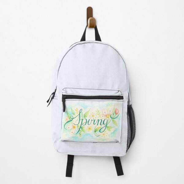 Item preview, Spring Floral Script – Watercolor Botanical Lettering designed and sold by blankTeeShirt.
