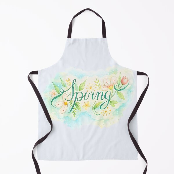Item preview, Spring Floral Script – Watercolor Botanical Lettering designed and sold by blankTeeShirt.