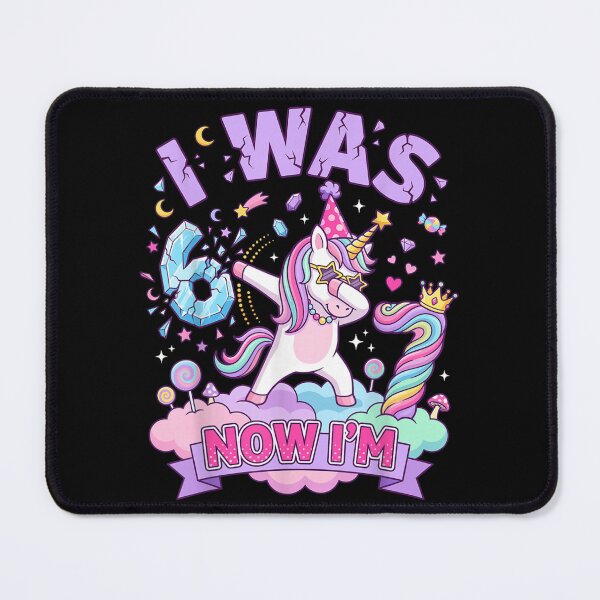 Item preview, Now I'm 6 Cute Unicorn Birthday Party Kids Shirt designed and sold by River Silva.