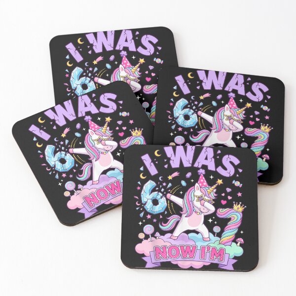 Item preview, Now I'm 6 Cute Unicorn Birthday Party Kids Shirt designed and sold by River Silva.