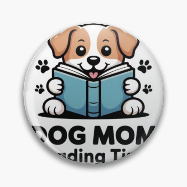 Item preview, Dog Mom Reading Time Cute Dog Book Lover Sticker designed and sold by KomalArtStudio.