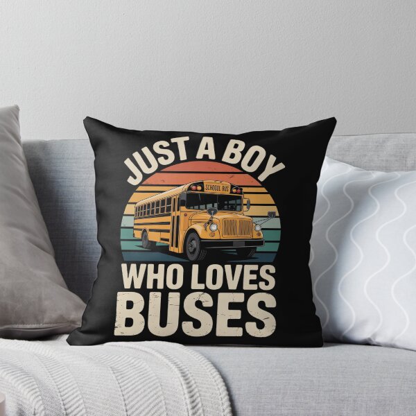 Item preview, Just a Boy Who Loves Buses School Bus Lover Kids T-Shirt designed and sold by RDRdesign.