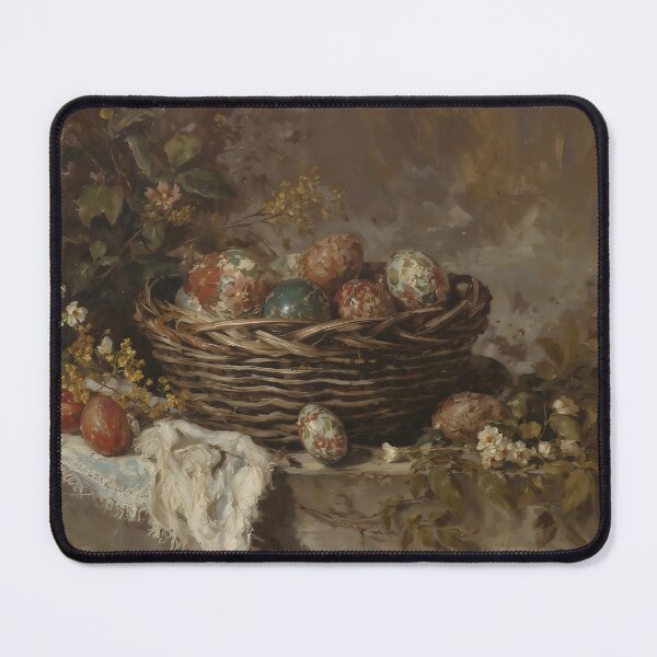 Item preview, Vintage Easter Egg Basket Still Life Oil Painting designed and sold by Sergey Sedunov.