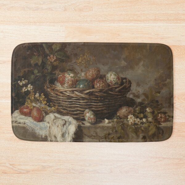 Item preview, Vintage Easter Egg Basket Still Life Oil Painting designed and sold by Sergey Sedunov.