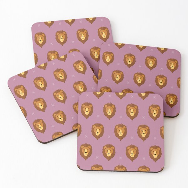 Item preview, Lion heads on purple designed and sold by reneesillus.