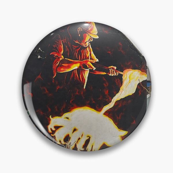 Item preview, Fire Wolf Forged by Blacksmith – Fantasy Street Art Mura designed and sold by ivon55.
