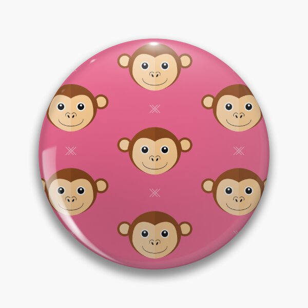 Item preview, Monkey heads on pink designed and sold by reneesillus.