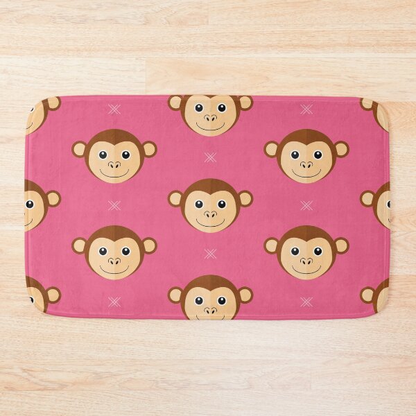 Item preview, Monkey heads on pink designed and sold by reneesillus.
