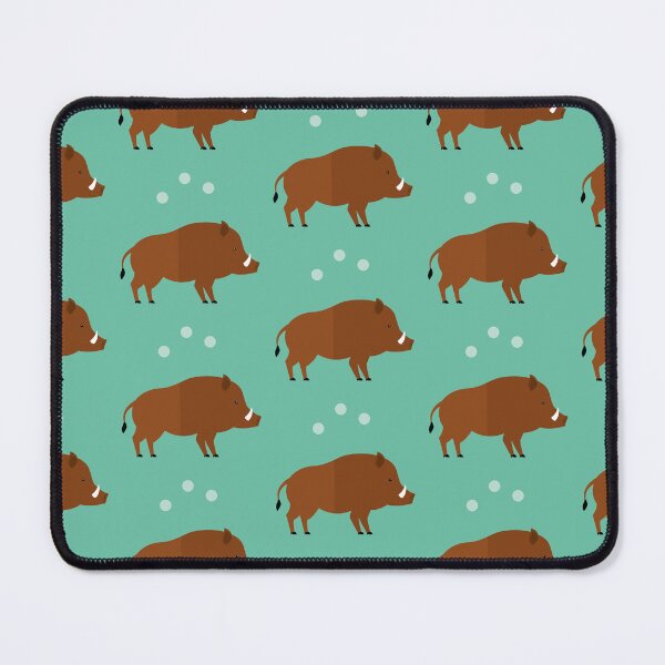 Item preview, Wild boars on blue designed and sold by reneesillus.