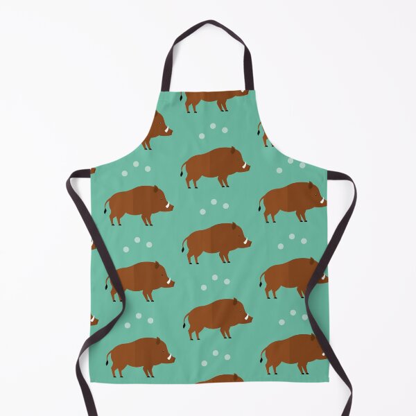 Item preview, Wild boars on blue designed and sold by reneesillus.
