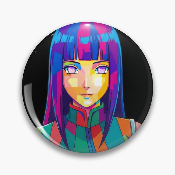 Item preview, Hinata Hyuga Colorful Pop Art designed and sold by sandrahofer-art.