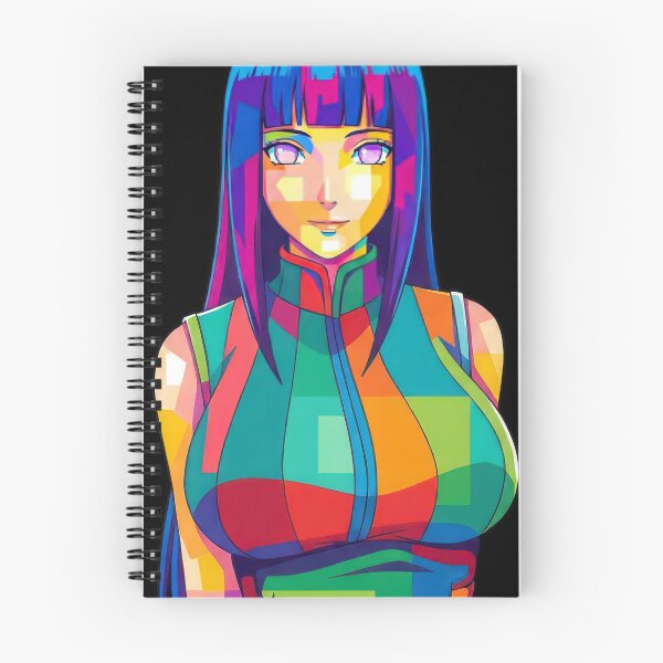 Item preview, Hinata Hyuga Colorful Pop Art designed and sold by sandrahofer-art.