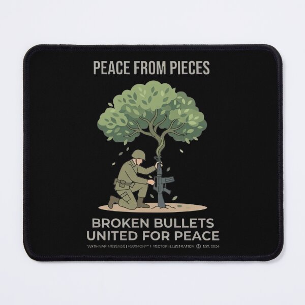 Item preview, Plant Peace Not War Protest Illustration designed and sold by ARTReMi.
