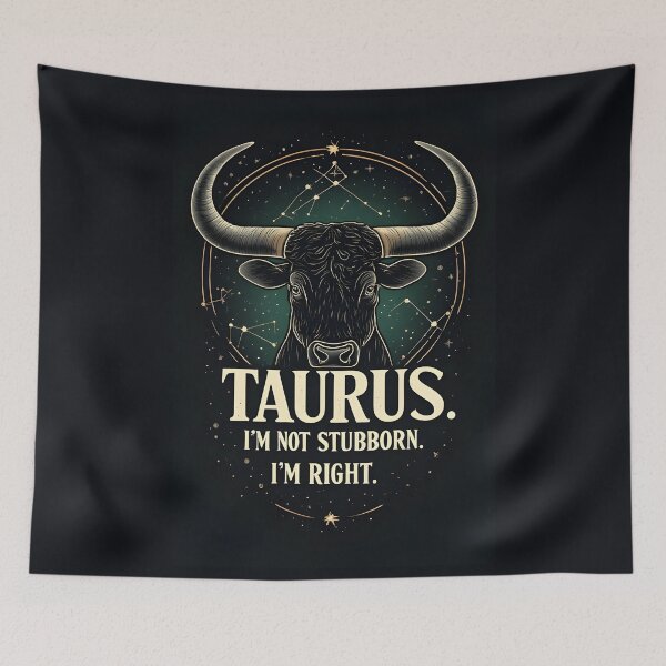 Item preview, Funny Taurus Zodiac Gift I'm Not Stubborn Right designed and sold by owi-art.