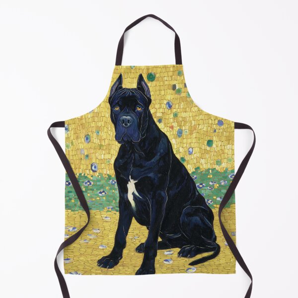 Item preview, Black Cane Corso on Golden Background designed and sold by lautir.