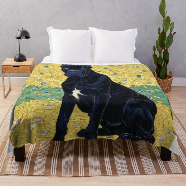 Item preview, Black Cane Corso on Golden Background designed and sold by lautir.