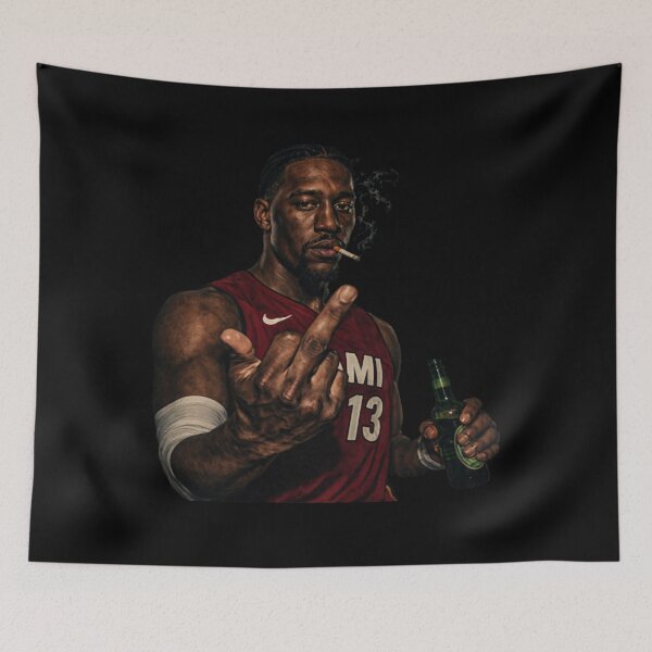 Item preview, Bam Adebayo Flipping The Bird Meme designed and sold by archiwyzardArt.