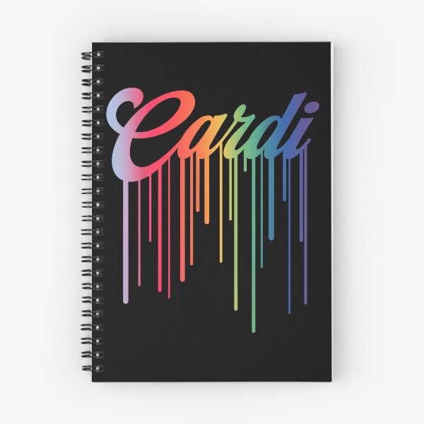 Item preview, Cardi Rainbow Drip Aesthetic Colorful Typography Art designed and sold by Phil Ben.