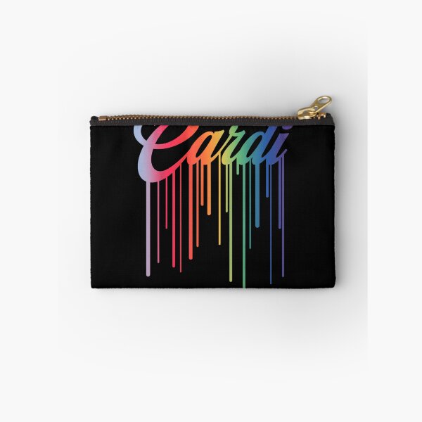 Item preview, Cardi Rainbow Drip Aesthetic Colorful Typography Art designed and sold by Phil Ben.