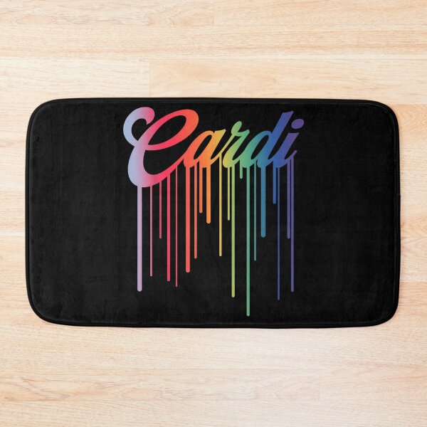 Item preview, Cardi Rainbow Drip Aesthetic Colorful Typography Art designed and sold by Phil Ben.