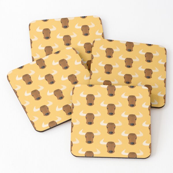 Item preview, Bull heads on yellow designed and sold by reneesillus.