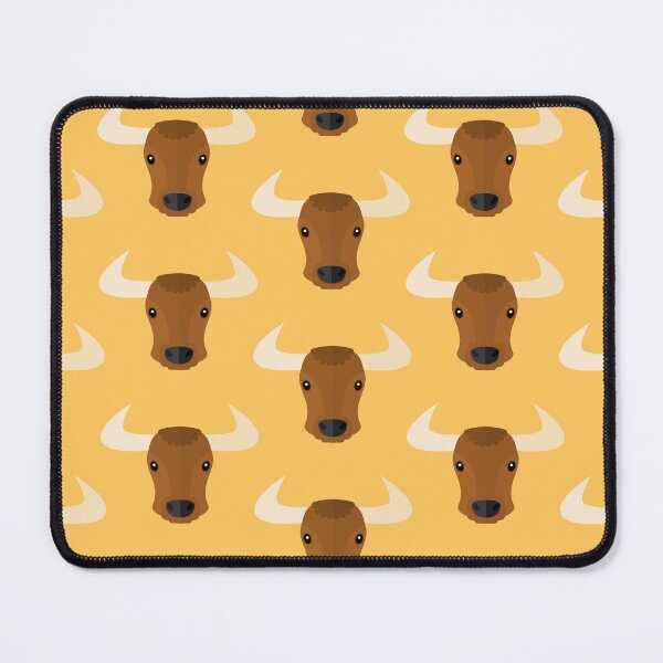 Item preview, Bull heads on yellow designed and sold by reneesillus.