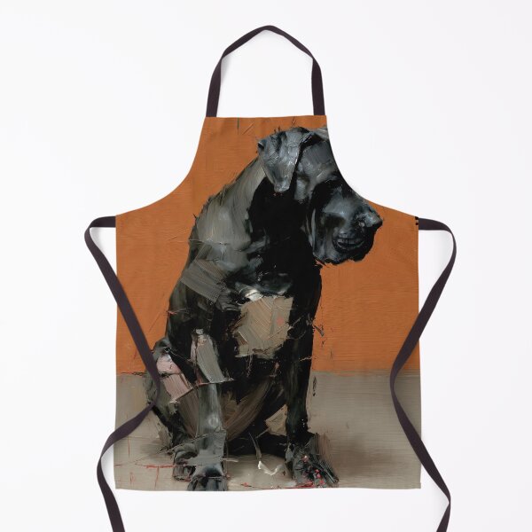 Item preview, Black Cane Corso Against Orange Background designed and sold by lautir.