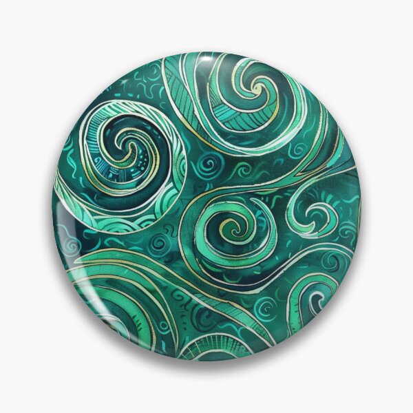 Item preview, New Zealand Māori Paua Pattern Koru Design 857 designed and sold by GrinGalore.