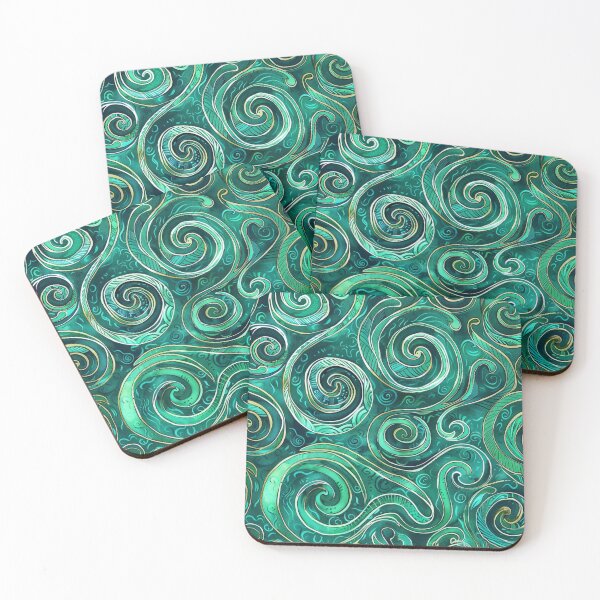 Item preview, New Zealand Māori Paua Pattern Koru Design 857 designed and sold by GrinGalore.