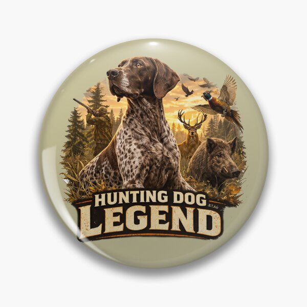 Item preview, German Shorthaired Pointer Hunting Scene – Hunter Dog Gift designed and sold by TammyHunterArt.