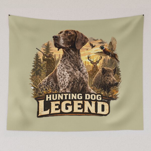 Item preview, German Shorthaired Pointer Hunting Scene – Hunter Dog Gift designed and sold by TammyHunterArt.