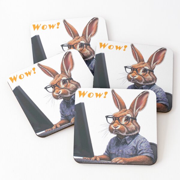 Item preview, Geek Bunny, a computer gift, for the computer and rabbit lover designed and sold by PiperParrot.