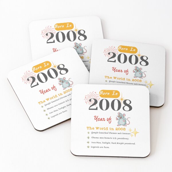 Item preview, 2008 Birthday Year Celebration Design | Minimalist Design designed and sold by CheersTOGETHER.