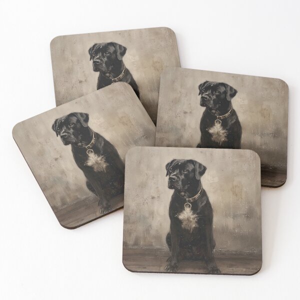 Item preview, Black Cane Corso with Golden Collar designed and sold by lautir.