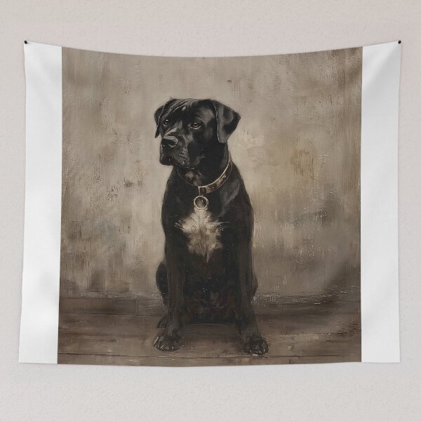 Item preview, Black Cane Corso with Golden Collar designed and sold by lautir.