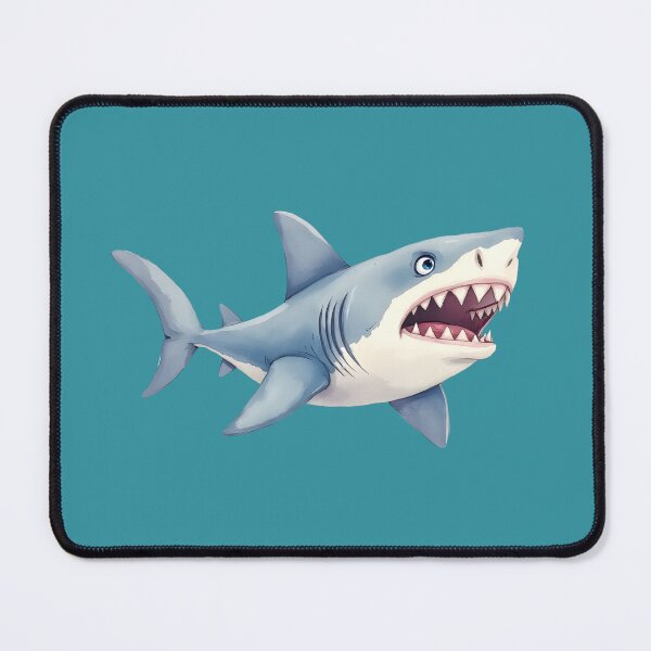 Item preview, Great White Shark - Minimalist Deep Blue designed and sold by pixeldizajn.