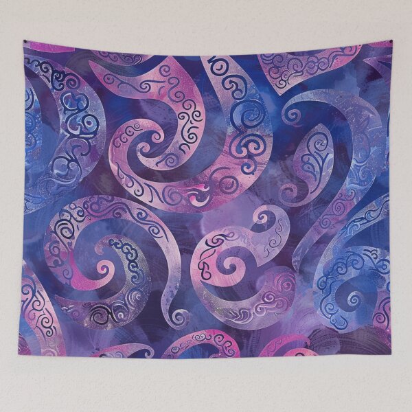 Item preview, New Zealand Māori Paua Pattern Koru Design 859 designed and sold by GrinGalore.