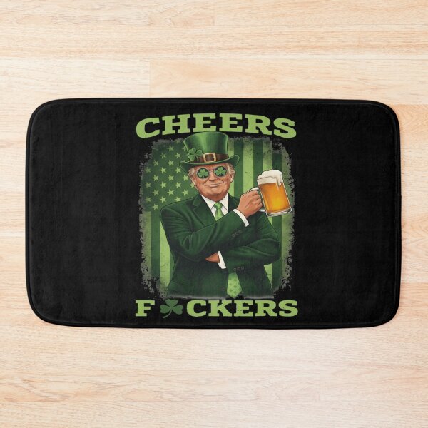 Item preview, Cheers Fckers Funny St Patricks Day Drinking Meme Shirt designed and sold by Daisy Grimes.