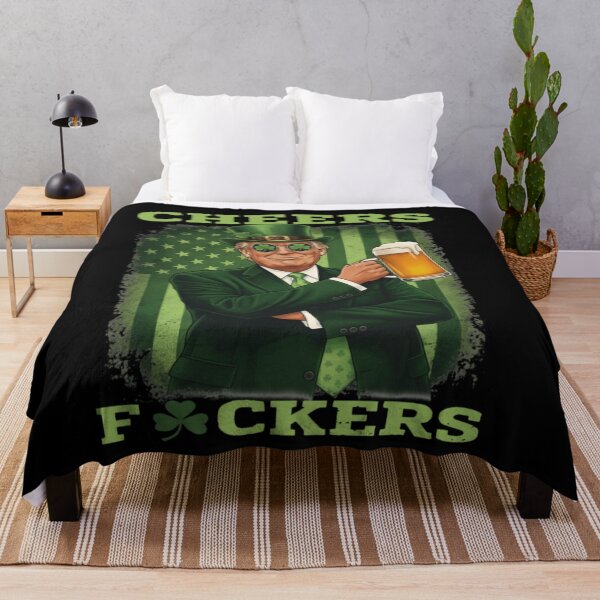 Item preview, Cheers Fckers Funny St Patricks Day Drinking Meme Shirt designed and sold by Daisy Grimes.