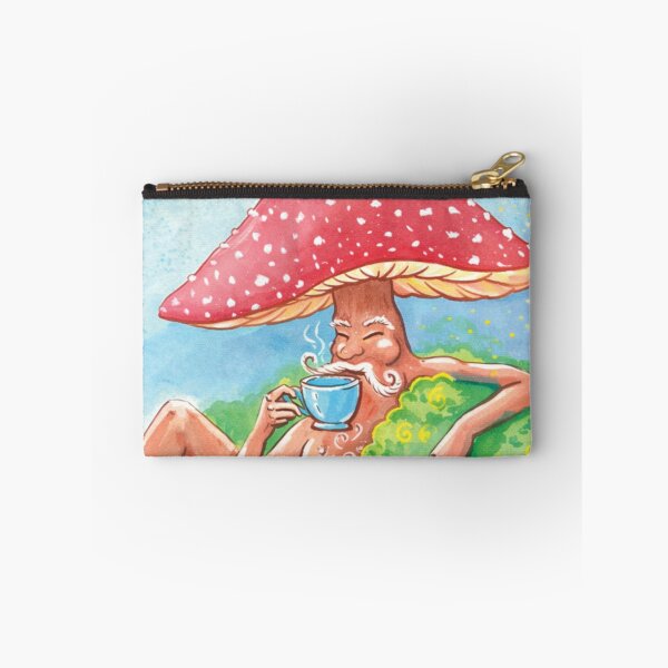 Item preview, Mushroom man with cupa tea designed and sold by PatriesArt.