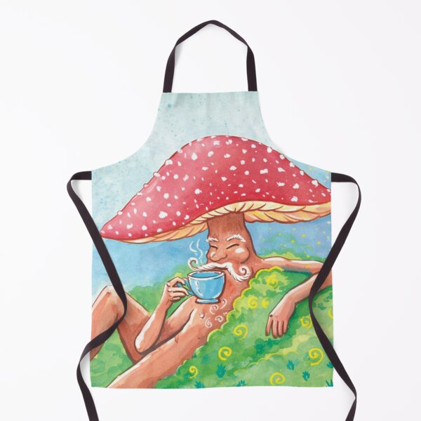 Item preview, Mushroom man with cupa tea designed and sold by PatriesArt.