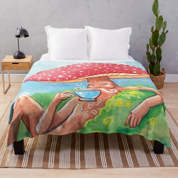 Item preview, Mushroom man with cupa tea designed and sold by PatriesArt.