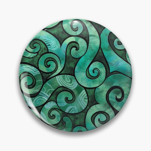 Item preview, New Zealand Māori Paua Pattern Koru Design 860 designed and sold by GrinGalore.