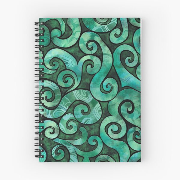 Item preview, New Zealand Māori Paua Pattern Koru Design 860 designed and sold by GrinGalore.