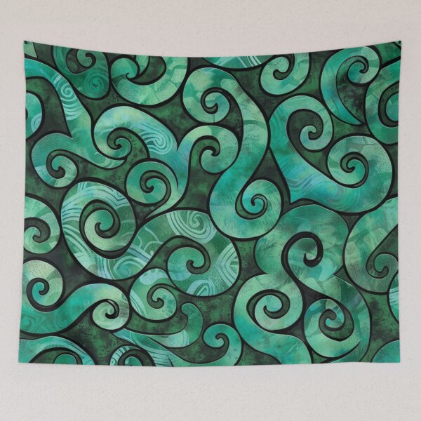 Item preview, New Zealand Māori Paua Pattern Koru Design 860 designed and sold by GrinGalore.